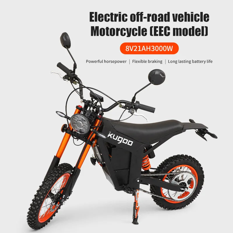      【Kugoo Wish 01】Official 1500W*2 Power Electric Dirt Bike